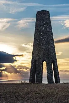Seascapes Prints: Sunrise over The Daymark, Kingswear, Devon, England, Europe