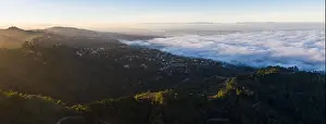 Bay Area Prints: Sunrise illuminates the ever-present marine layer that drifts into the San Francisco Bay Area of California