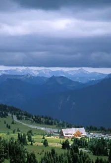 Mount Rainier Prints: Sunrise Lodge Summerland Mount Rainier National Park Washington