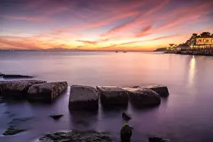 Ionian Sea Prints: Sunrise over the Mediterranean sea in Zakinthos