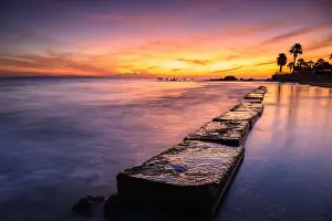 Ionian Sea Prints: Sunrise over the Mediterranean sea in Zakinthos