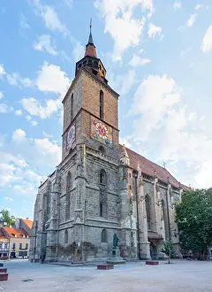 Council Prints: Sunrise view of The Black Church in Brasov, Romania