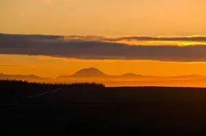 Ridge Prints: Sunset over the peak of Morven from the Hill of Rigifa'