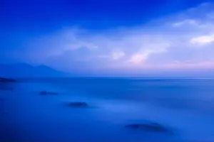 Wide Angle Prints: Sunset and sea. Long exposure. Landscape photography
