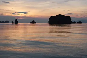 Stillness Prints: Sunset at Tanjung Rhu beach. Langkawi island, Malaysia