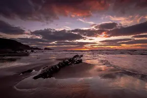 Staycation Prints: Sunset at Welcombe Mouth Beach in North Devon