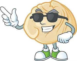 Dumpling Prints: Super cool dumpling character wearing black glasses