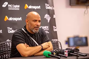 Spectators Prints: Super eagles head coach Eric Chelle at unity cup2026 which place The valley