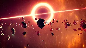 Belt Prints: Supermassive black hole. Event horizon