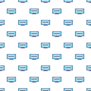 Calling Prints: Support word on the computer monitor pattern
