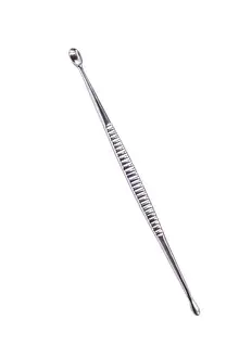 Sterile Prints: surgical bone spoon, medical instrument isolate on white background surgical instruments on white background