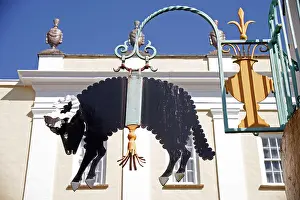 Resorts Prints: Susan Williams-Ellis's black sheep cut-out which Clough Williams-Ellis asked her to design for the Welsh Wool Shop