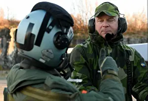 Swedish Air Force aircraft maintaineers work with NATO allied pilots at Bodo Air Station