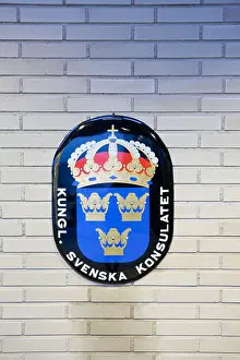 Diplomat Prints: Swedish consulate sign in Oulu Finland