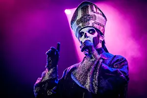 Performance Prints: Swedish rock band Ghost on stage at the 2015 Copenhell Metal festival