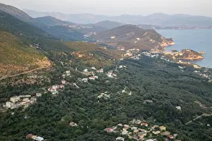 Clear Day Prints: Sweeping View of Parga Coastline and Villages