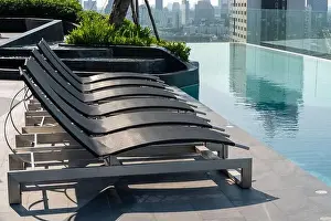 Swimming Pool on roof top of Condominium or Swimming of Hotel Coastline