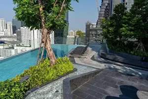 Swimming Pool on roof top of Condominium or Swimming of Hotel Coastline