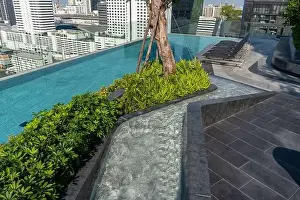 Bask Prints: Swimming Pool on roof top of Condominium or Swimming of Hotel Coastline