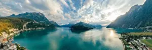 Marvelous Prints: Swiss Mountain Lake nature Drone drone Air 360 vr virtual reality drone panorama