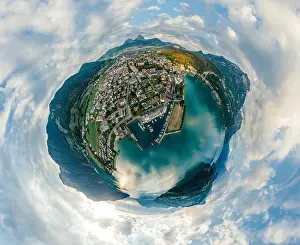 Marvelous Prints: Swiss Mountain Lake nature Drone drone Air 360 vr virtual reality drone panorama
