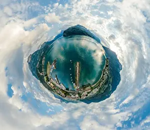 Marvelous Prints: Swiss Mountain Lake nature Drone drone Air 360 vr virtual reality drone panorama