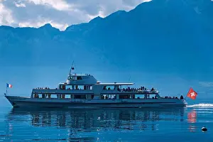 Lake Geneva Prints: Switzerland, Canton of Vaud, Montreux