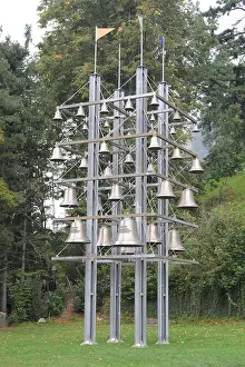 Bells Prints: Switzerland, Uri, Sisikon, carillon, chime, glockenspiel, bells