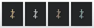 Gladiator Prints: Sword On Letter Logo Design Z