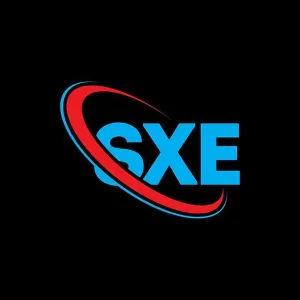 Company Vector Vectors Prints: SXE logo. SXE letter. SXE letter logo design