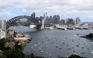 Sydney Harbour Prints: Sydney Harbour Bridge Port Jackson Australia