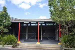 Educate Prints: Sydney school with signs for uniform store shop canteen and girls toilets