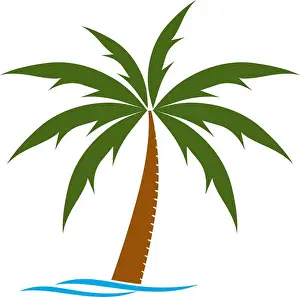 Coconut Palm Prints: is a symbol associated with nature, especially beaches, sea, water, coconut, coconut trees