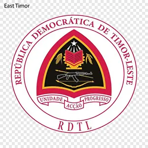 Symbol of East Timor. National emblem