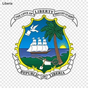Hawk Prints: Symbol of Liberia. National emblem