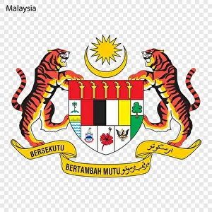 Hawk Prints: Symbol of Malaysia. National emblem