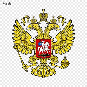 Hawk Prints: Symbol of Russia. National emblem