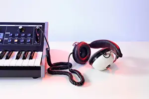 Listening Prints: Synthesizer and Headphones