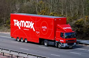 Artic Prints: T K Maxx lorry on M40 motorway, UK
