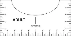 Inch Prints: T shirt alignment guide. Adult size template
