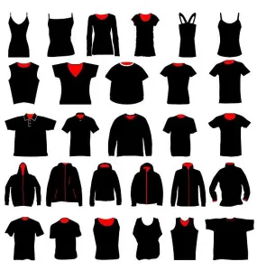 Collar Prints: t-shirt templates collection