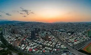 Taipei City Aerial View - Asia business concept image