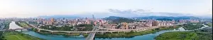 Prospect Prints: Taipei City Aerial View - Asia business concept image