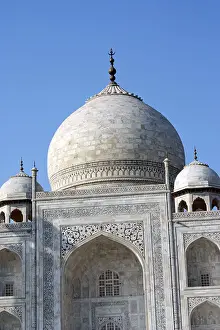 Domed Prints: The Taj Mahal close-up front view
