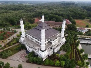 Top Road Prints: Tajug Gede Cilodong Mosque panorama view Largest Mosque in Purwakarta
