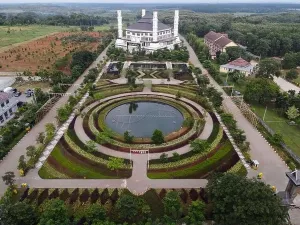 Top Road Prints: Tajug Gede Cilodong Mosque panorama view Largest Mosque in Purwakarta
