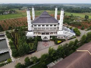 Top Road Prints: Tajug Gede Cilodong Mosque panorama view Largest Mosque in Purwakarta