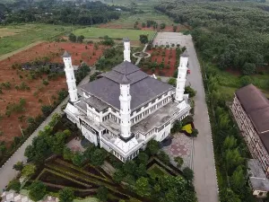 Top Road Prints: Tajug Gede Cilodong Mosque panorama view Largest Mosque in Purwakarta