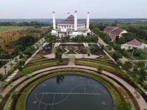 Top Road Prints: Tajug Gede Cilodong Mosque panorama view Largest Mosque in Purwakarta