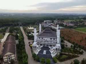 Top Road Prints: Tajug Gede Cilodong Mosque panorama view Largest Mosque in Purwakarta